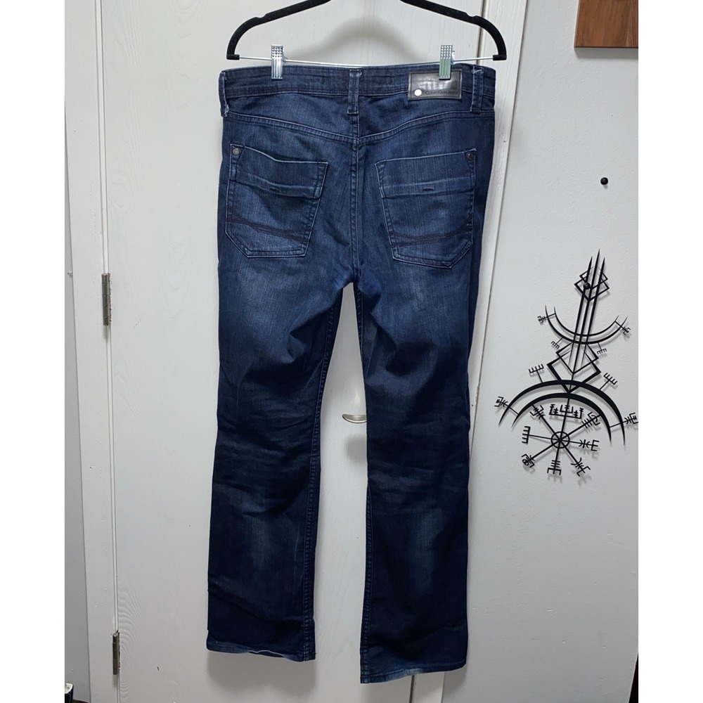 Calvin‎ Klein Mens Dark Wash Modern Boot Jeans 31x 33